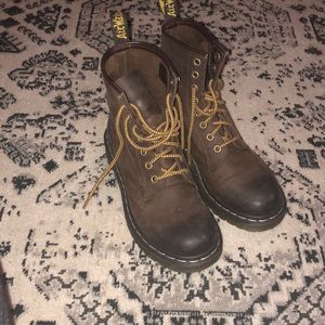 Brown leather Dr. Martens